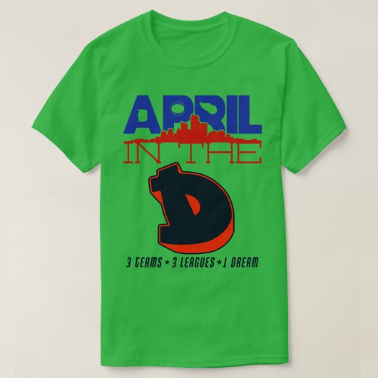 Dスポーツの4月 Tシャツ (デザイン正面)