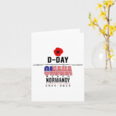 Dデイオマハビーチ記念日 カード (黄色い花)