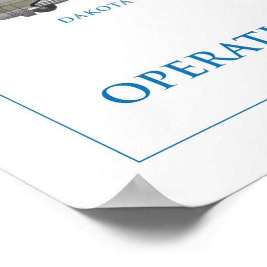 Dデイ侵攻航空機 ポスター (角)