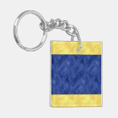 Dデルタ水カラー信号航海の海上国旗 キーホルダー (正面左)