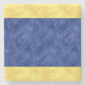 Dデルタ水カラー信号航海の海上国旗 ストーンコースター (正面)