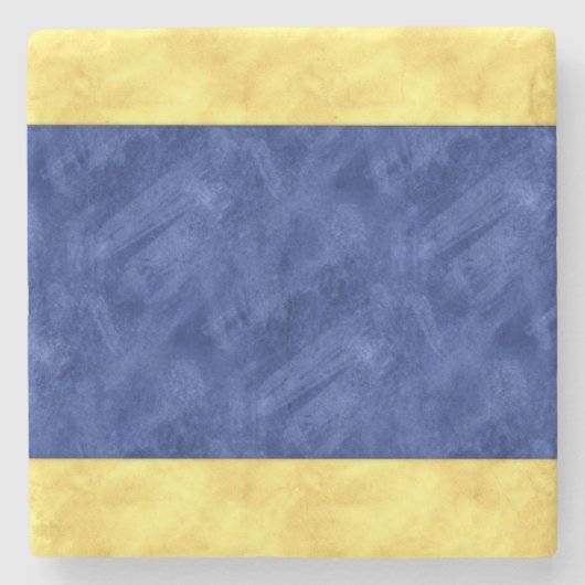 Dデルタ水カラー信号航海の海上国旗 ストーンコースター (正面)