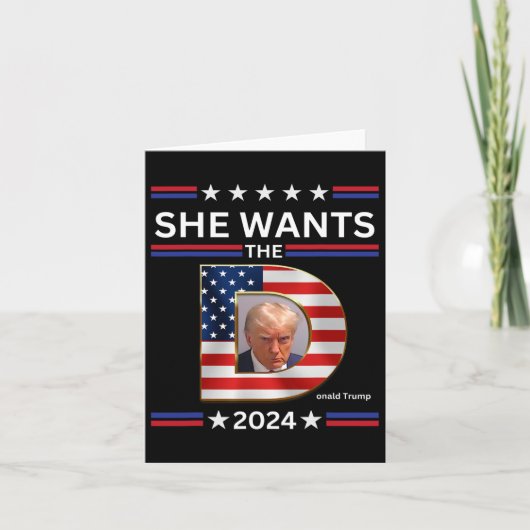 Dドナルドトランプ2024選挙を望大統領のむ カード (正面)