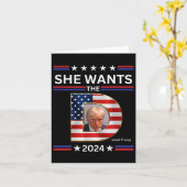 Dドナルドトランプ2024選挙を望大統領のむ カード (黄色い花)