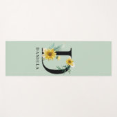 DフローラパーソナライズされたM  ヨガマット (正面(横))