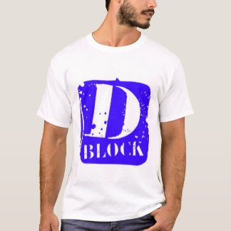 Dブロックの青 Tシャツ