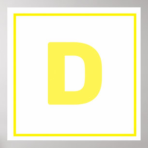 Dポスター(黄色) ポスター