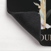 Dモノグラムフローラパーソナライズされたマウスパッド マウスパッド (コーナー)