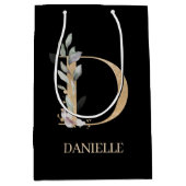 Dモノグラムフローラパーソナライズされた ミディアムペーパーバッグ (正面)