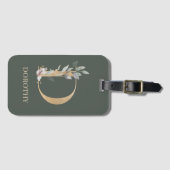 Dモノグラムフローラパーソナライズされた ラゲッジタグ (正面横)