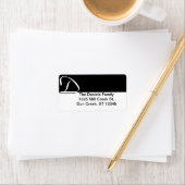 Dモノグラム住所 シール (インサイチュ)