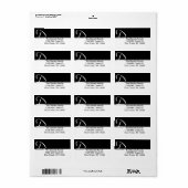 Dモノグラム住所 シール (フルシート)