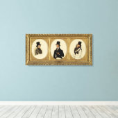 D卿エグリントン卿ポートレートのための勉強 キャンバスプリント (インサイチュ (ウッドフロア))