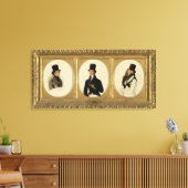 D卿エグリントン卿ポートレートのための勉強 キャンバスプリント (インサイチュ (リビング))