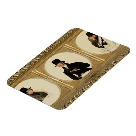 D卿エグリントン卿ポートレートのための勉強 マグネット (左側)