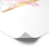 D文字名パーソナライズされたモノグラム(馬) ポスター (角)