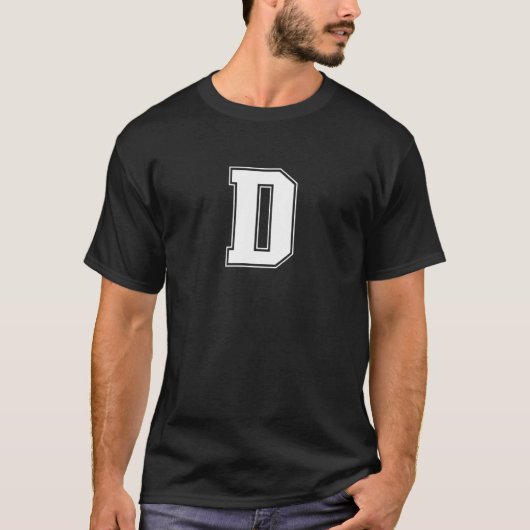 D文字 Tシャツ (正面)