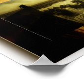 D日間のビーチシーン ポスター (角)