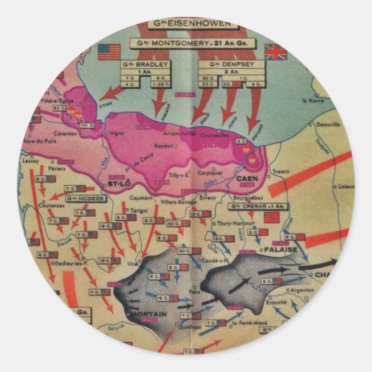 D日間の着陸の各種イメージ ラウンドシール (正面)