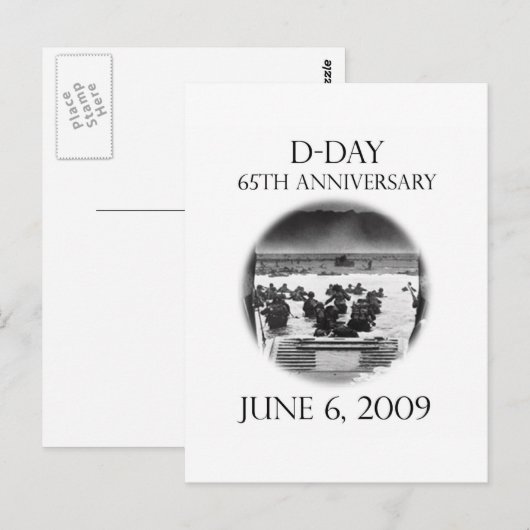 D日65周年記念 ポストカード (正面/裏面)