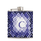 D正方形 – ネイビー – C フラスク (正面)
