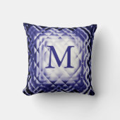 D正方形 – ネイビー – M クッション (正面)