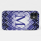 D正方形 – ネイビー – M Case-Mate iPhoneケース (裏面(横))