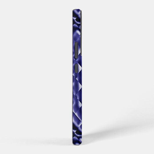 D正方形 – ネイビー – M SAMSUNG GALAXYケース (右側面)