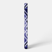 D正方形 – ネイビー – M SAMSUNG GALAXYケース (左側面)