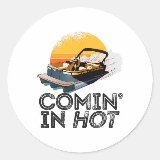 D用のホットボート湖おもしろいでポンツーンボート ラウンドシール (正面)