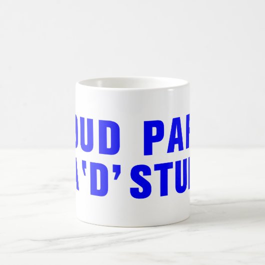 D誇りを持った学生の親 コーヒーマグカップ (中央)