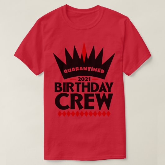 d誕生日クルー2021 tシャツ (デザイン正面)