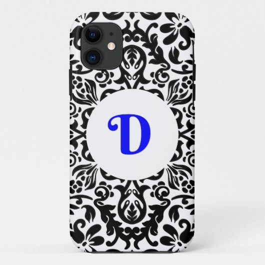 D青、黒、白の単色 Case-Mate iPhoneケース (裏面)