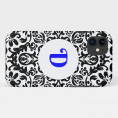 D青、黒、白の単色 Case-Mate iPhoneケース (裏面(横))