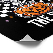 D骨のスケルトンのハロウィーンの衣装 ポスター (角)