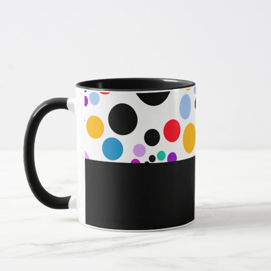D01 - Tasse mit bunten Punkten マグカップ (左)