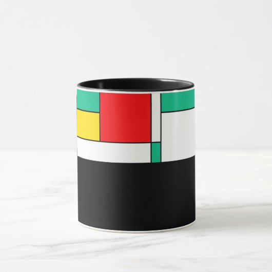 D03 - Tasse mit rechteckigen Farbfeldern マグカップ (中央)