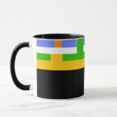 D04 - Tasse mit horizontalen Farbstreifen マグカップ (左)