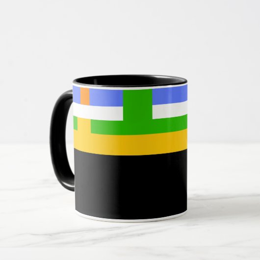 D04 - Tasse mit horizontalen Farbstreifen マグカップ (正面左)