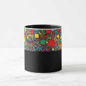 D05 - Tasse mit buntem Mosaik マグカップ (中央)