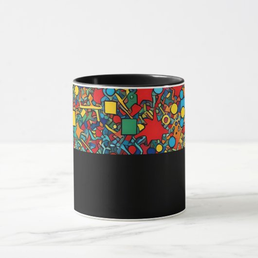 D05 - Tasse mit buntem Mosaik マグカップ (中央)