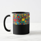 D05 - Tasse mit buntem Mosaik マグカップ (左)