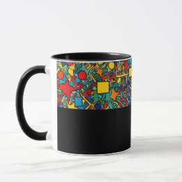 D05 - Tasse mit buntem Mosaik マグカップ