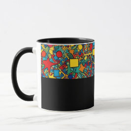 D05 - Tasse mit buntem Mosaik マグカップ