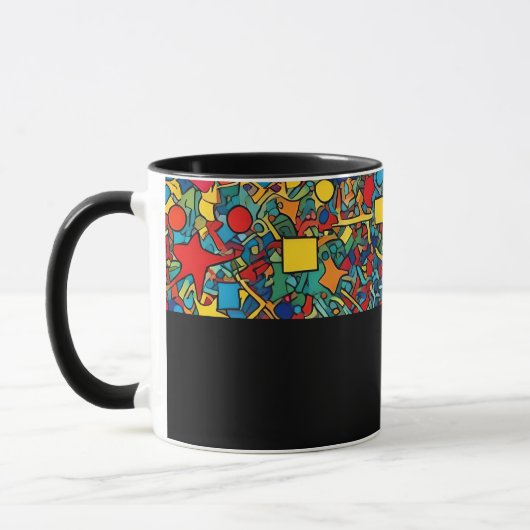 D05 - Tasse mit buntem Mosaik マグカップ (左)
