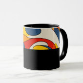 D06 - Tasse mit organischen bunten Formen マグカップ (正面右)