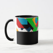 D08 - Tasse mit diagonalen Farbflächen マグカップ (左)