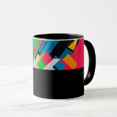 D08 - Tasse mit diagonalen Farbflächen マグカップ (正面右)