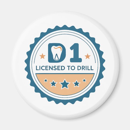 D1からDDSへの歯科学生マグネット マグネット (正面)