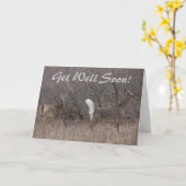 D1ホワイトオジカ春バックスインカタノウッズ カード (黄色い花)